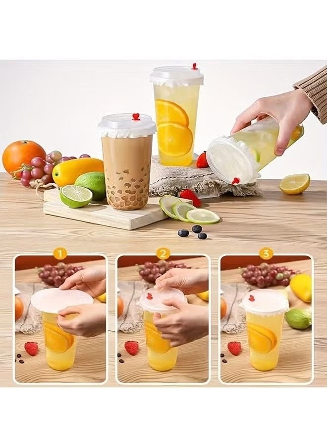 أغطية أوراق المشروبات المقاومة للتسرب للقهوة، 500 قطعة لأكواب الطعام الآمنة للقهوة والشاي والحفلات والمزيد، مقاومة لانسكاب الزيت - Image 3